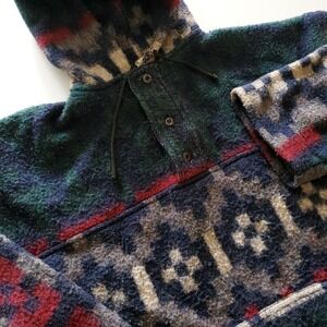 Vintage Militaires Equipments French Aztec Wool Pullover Mens